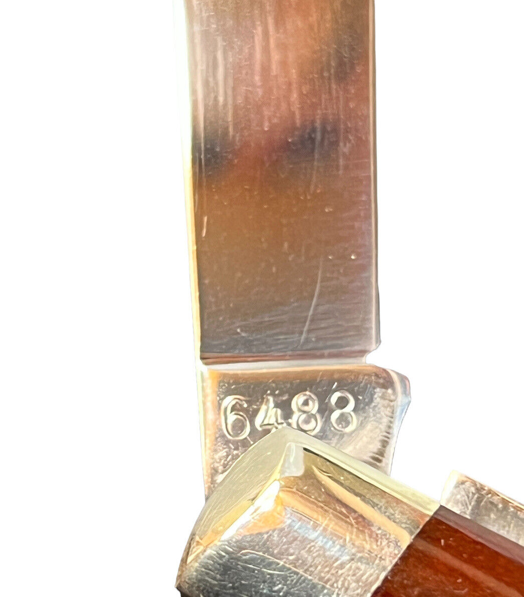 Pocketknife Case XX 6488 1965-69 Large Congress 4-Blade *Red* Bone KP-1364 - Image 11