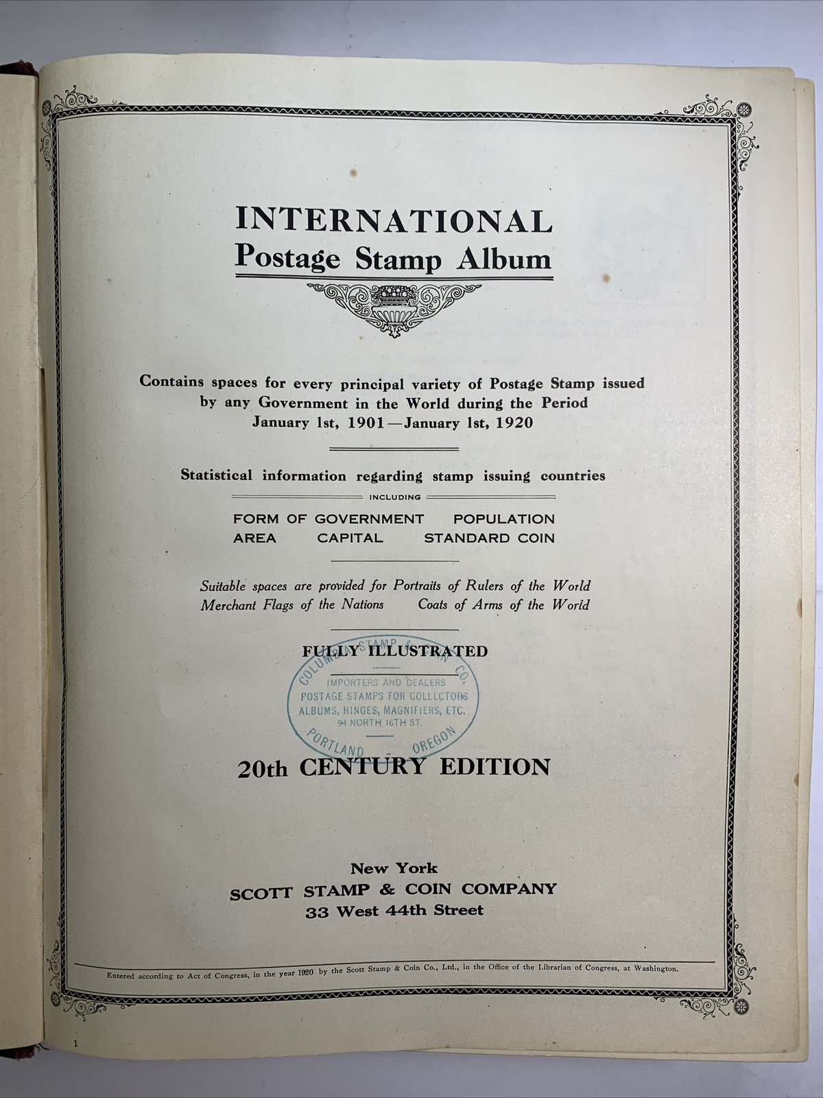 Scott International Albums 20th Century Part 1-2 with +3,400 stamps. KP-103 - Image 2