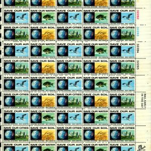 US #1410//1419 Stamp Sheets Lot (02) MNH (BCV $34)