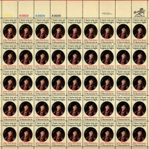 US #1789 1979 15c John Paul Jones Sheet of 50 *Gutter with Miscut*.  MNH