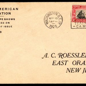 US #620/621-1 FDC Norse American. 1st Roessler Cachet, Wash DC. (CV $330)