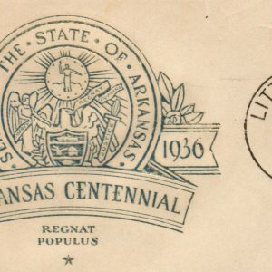 US #782-18 FDC 3c Arkansas Centennial Block 4. 2nd House of Farnam FDC 7/15/1936