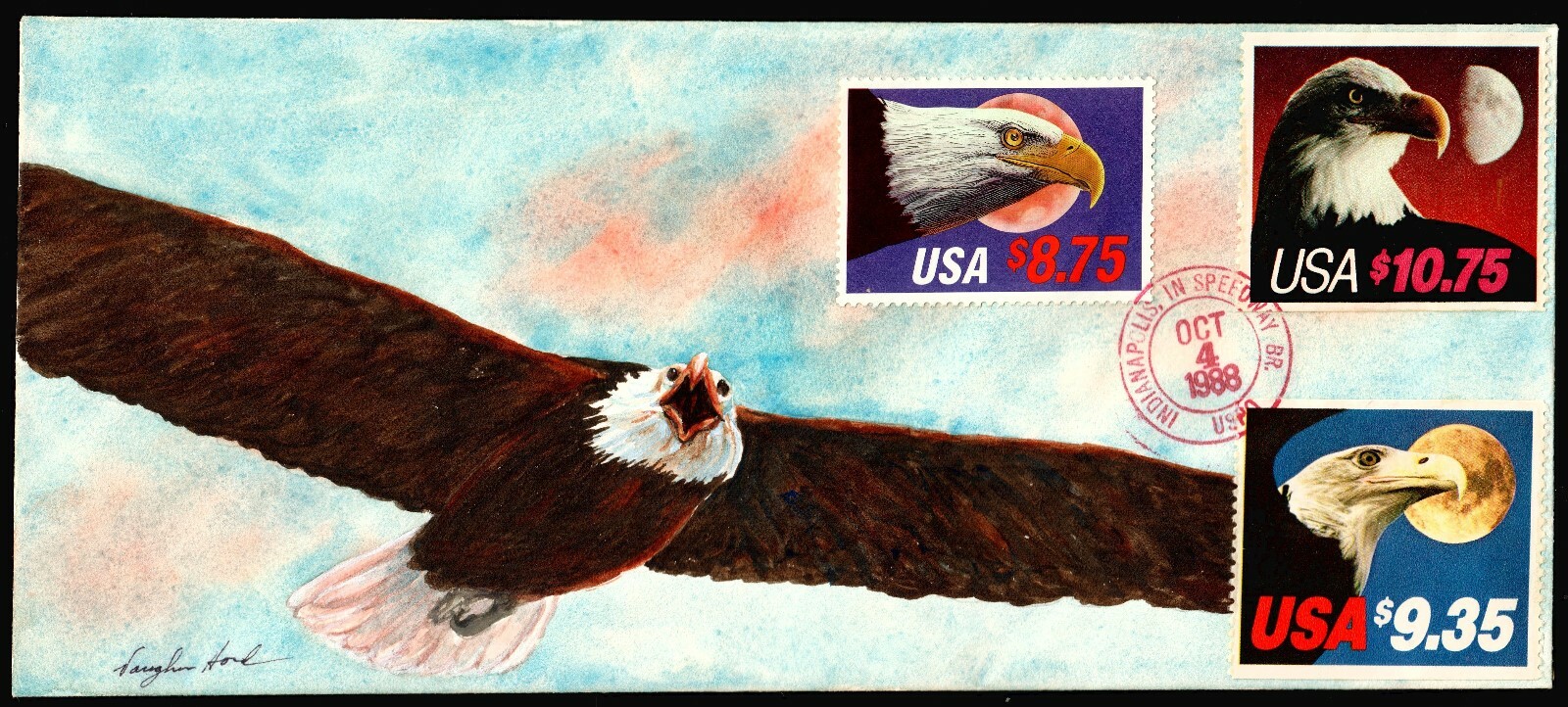 US #2394 FDC $8.75 Express. Unique Hand Drawn/Painted Vaughn Hord (CV $Unl)