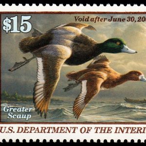 US #RW66 $15 Greater Scaup 2000 MNH XF 92