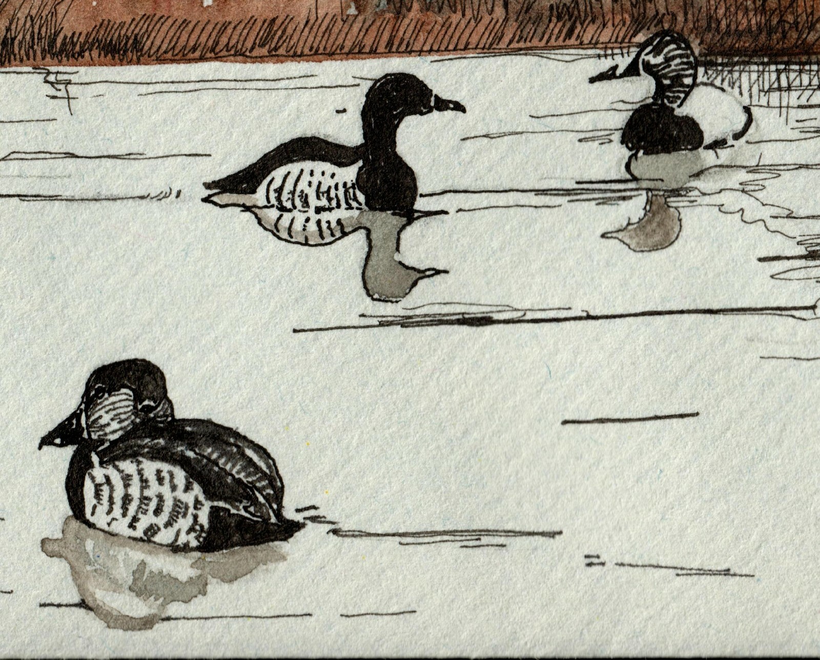 USA #RW54/RW55 FDC Duck, Hand Drawn, HP, & Signed by D. Hutchinson. UNIQUE 1/1 - Image 6