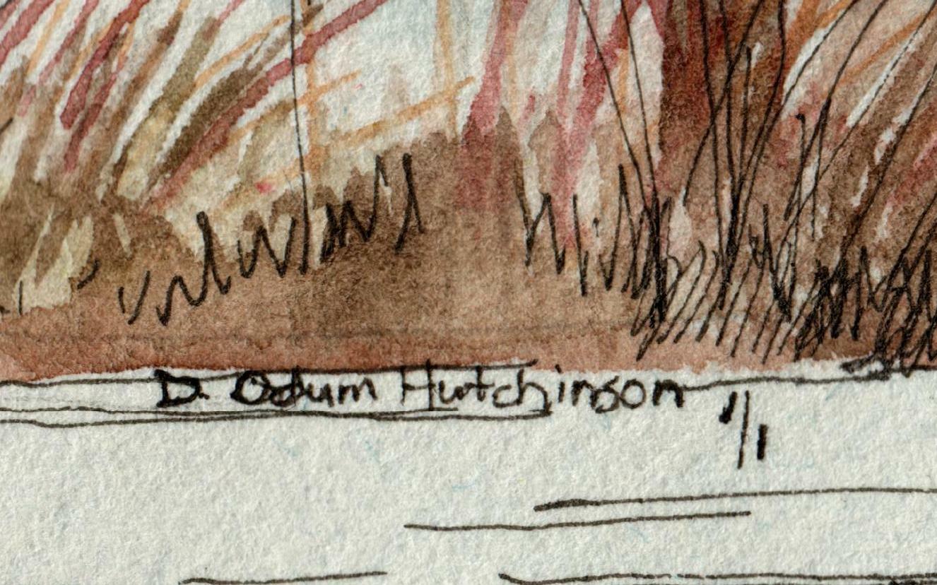 USA #RW54/RW55 FDC Duck, Hand Drawn, HP, & Signed by D. Hutchinson. UNIQUE 1/1 - Image 7